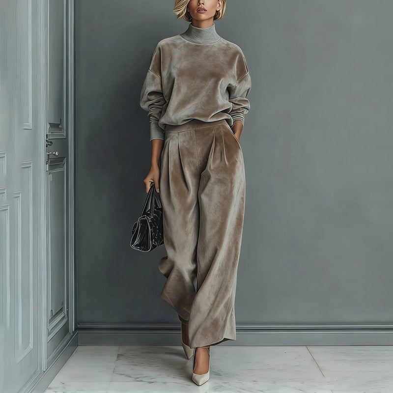 Complete Women's Sweater & Pants 2 Piece Set - Elegant Coordinated Set