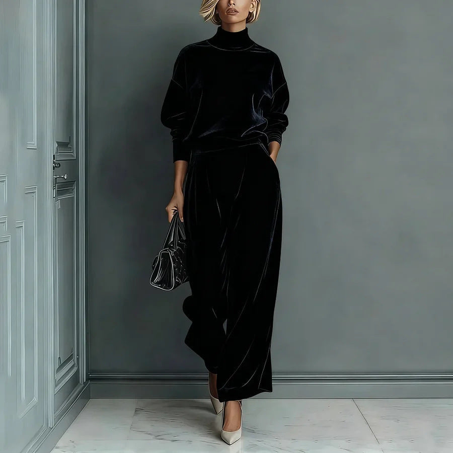 Complete Women's Sweater & Pants 2 Piece Set - Elegant Coordinated Set