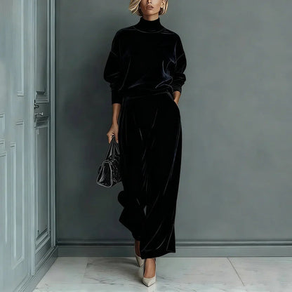 Complete Women's Sweater & Pants 2 Piece Set - Elegant Coordinated Set