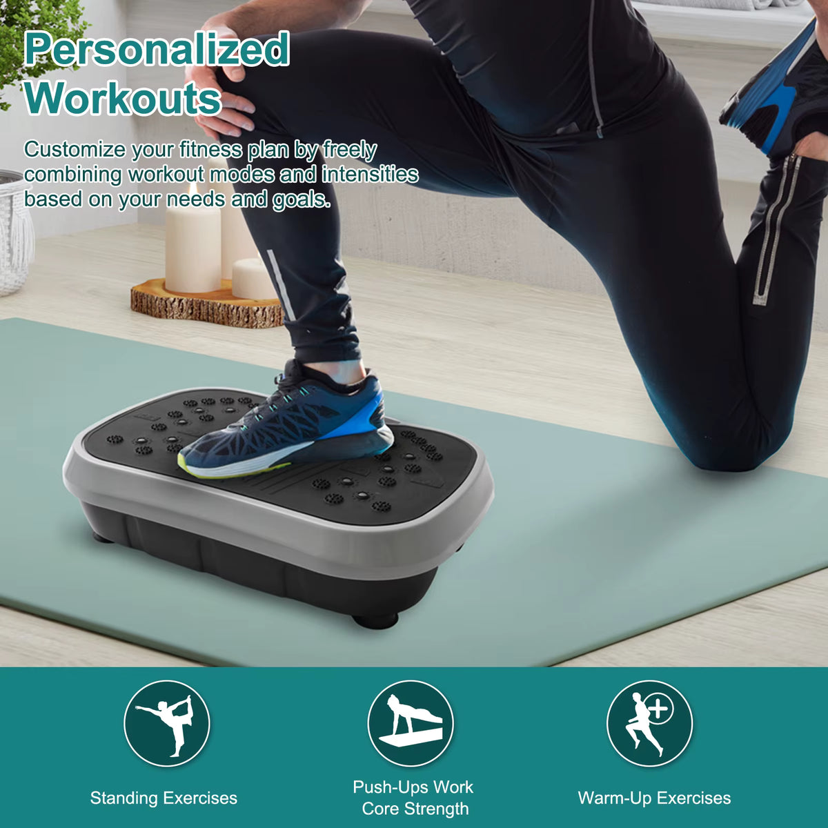 Vibration Exercise Machine Vibrating Plate Platform Whole Body Fitness Vibration Workout Equipment