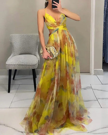 Alveria Milano - Enchanting Floral Maxi Dress