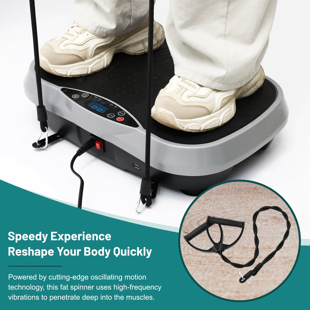 Vibration Exercise Machine Vibrating Plate Platform Whole Body Fitness Vibration Workout Equipment
