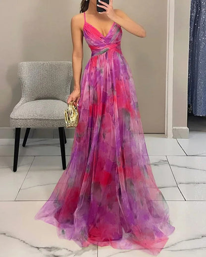 Alveria Milano - Enchanting Floral Maxi Dress