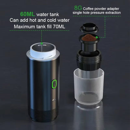 Portable Espresso Maker - 20 Bar Coffee Machine