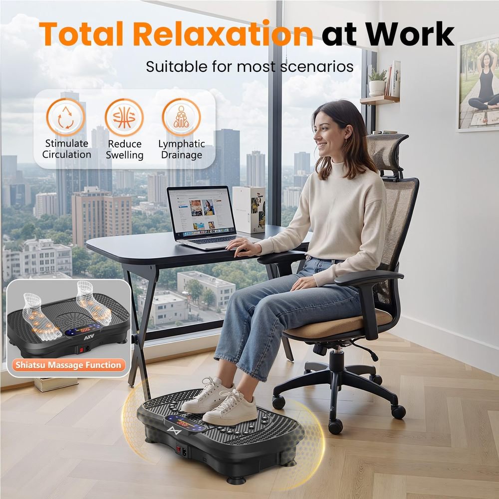Vibration Exercise Machine Vibrating Plate Platform Whole Body Fitness Vibration Workout Equipment