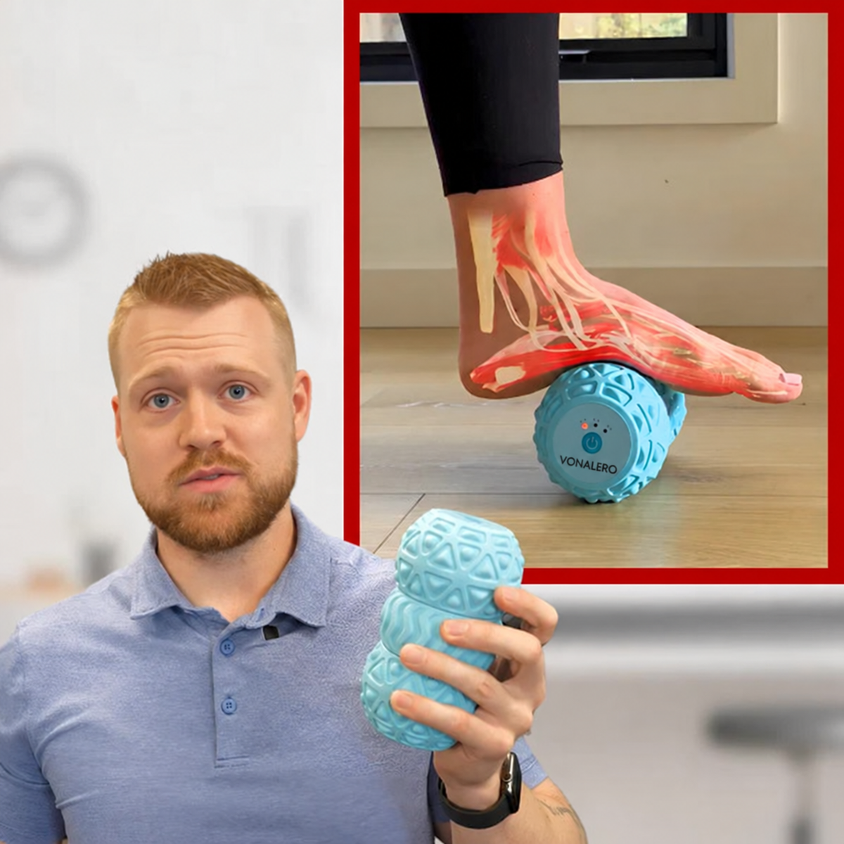 VONALERO™ Vibrating Foam Roller – Massage Roller for Muscle