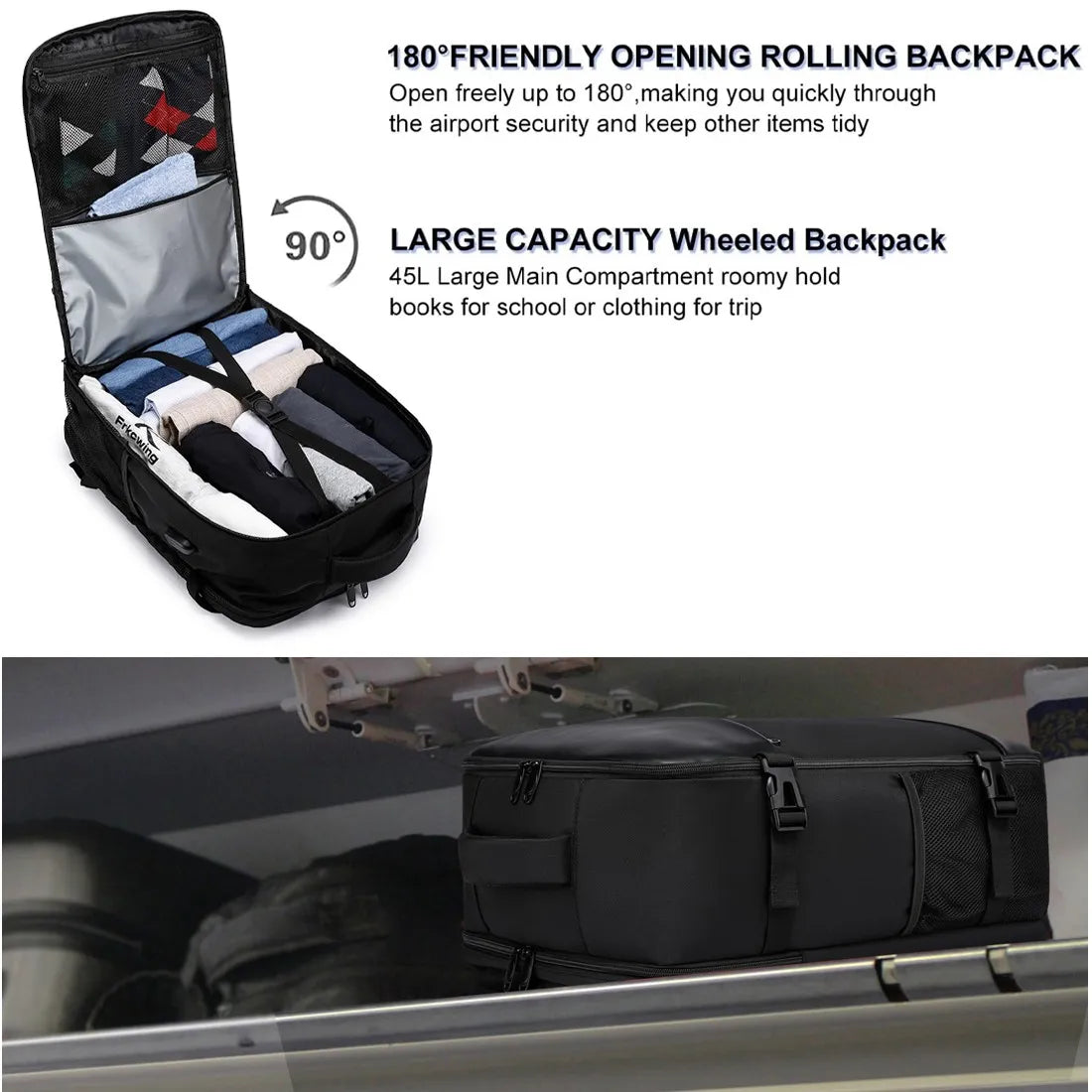 Cabin Travel Backpack – Carry-On Hand Luggage Bag with Laptop Compartment