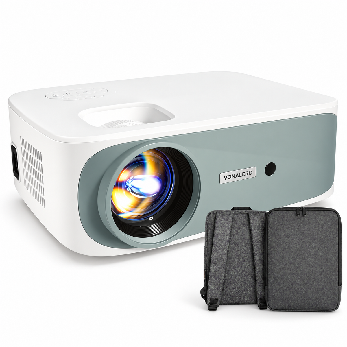 Projector 4K Support 9500 Lumens 5G WiFi Bluetooth 5.0 Movie Projector 400 Inch Display