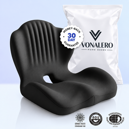 Memory Foam Seat Cushion with Back Support