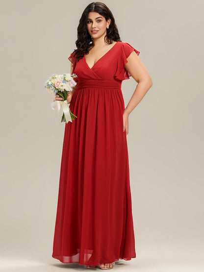 LILYANA - Elegant Chiffon Bridesmaid Dress