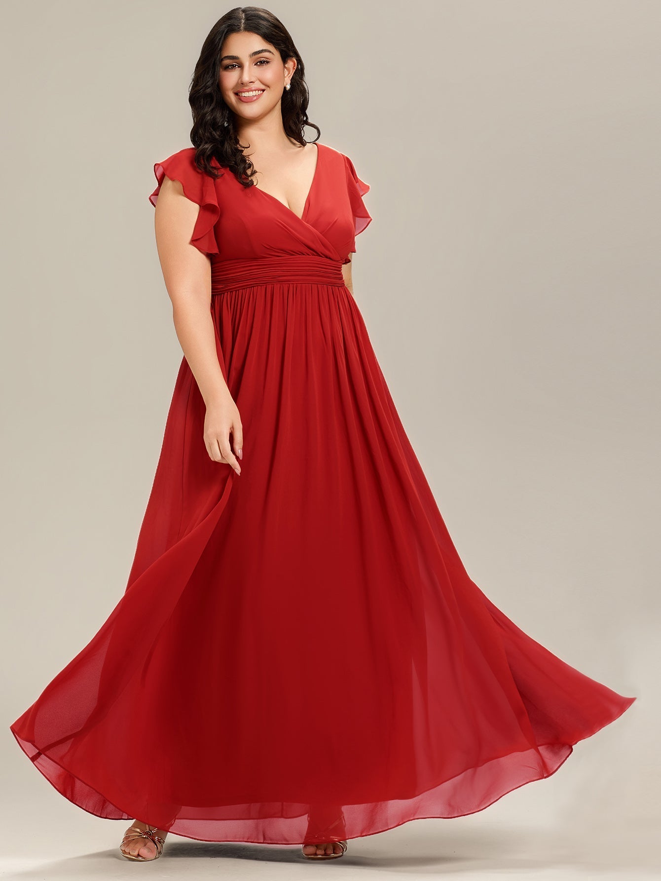 LILYANA - Elegant Chiffon Bridesmaid Dress