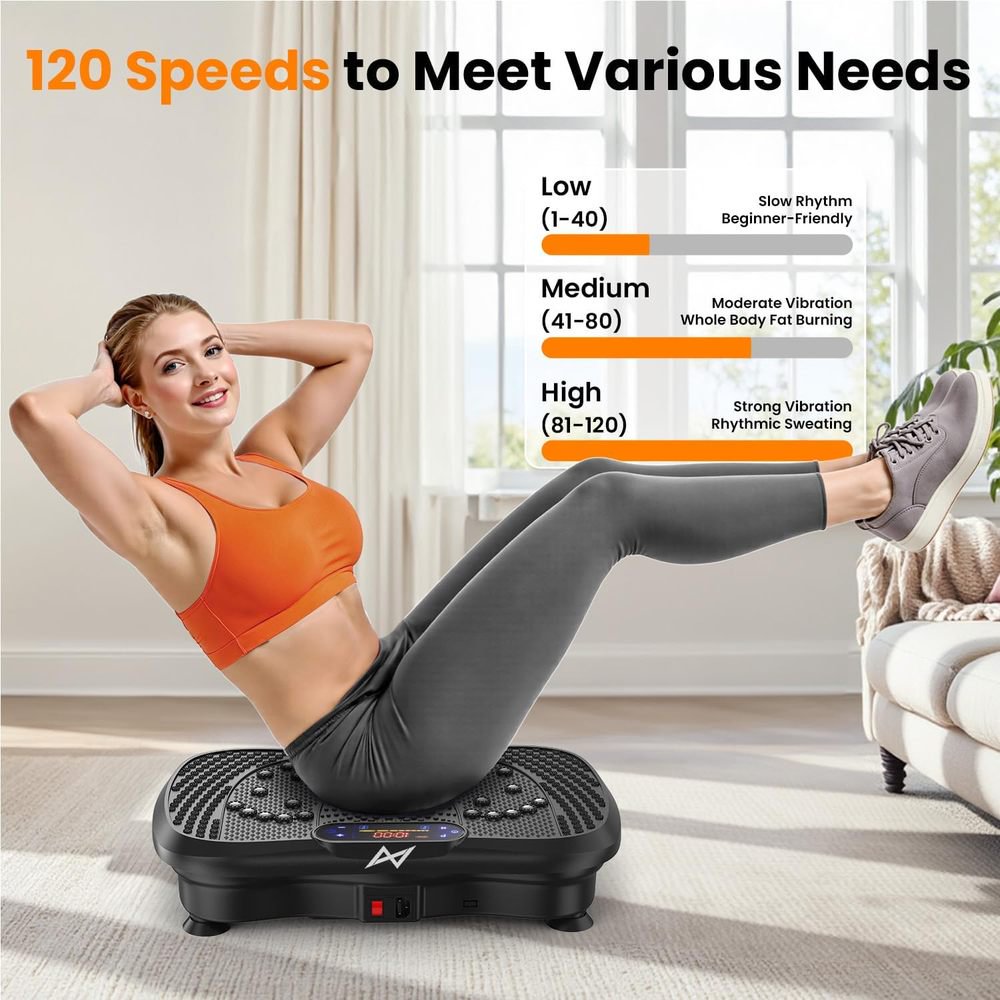 Vibration Exercise Machine Vibrating Plate Platform Whole Body Fitness Vibration Workout Equipment