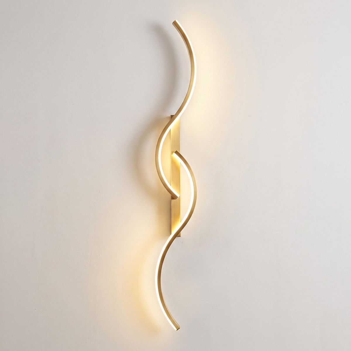 Modern Wave LED Wall Sconce Light – Indoor Living Room Wall Light