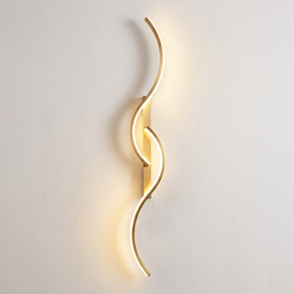 Modern Wave LED Wall Sconce Light – Indoor Living Room Wall Light