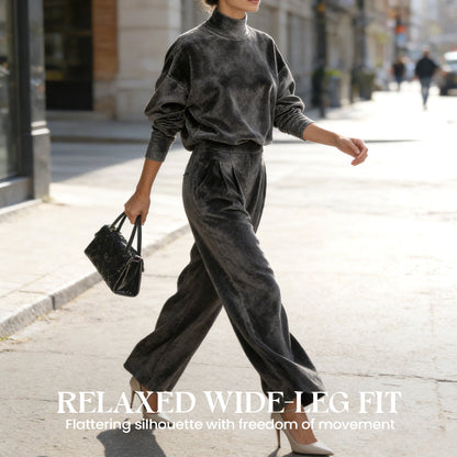 Complete Women's Sweater & Pants 2 Piece Set - Elegant Coordinated Set