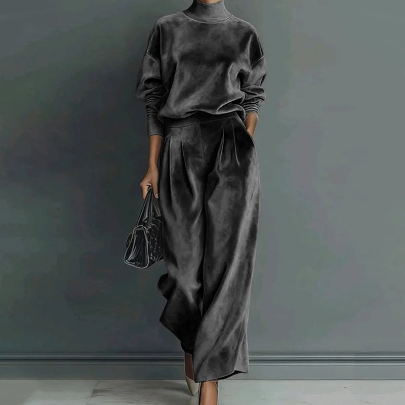 Complete Women's Sweater & Pants 2 Piece Set - Elegant Coordinated Set
